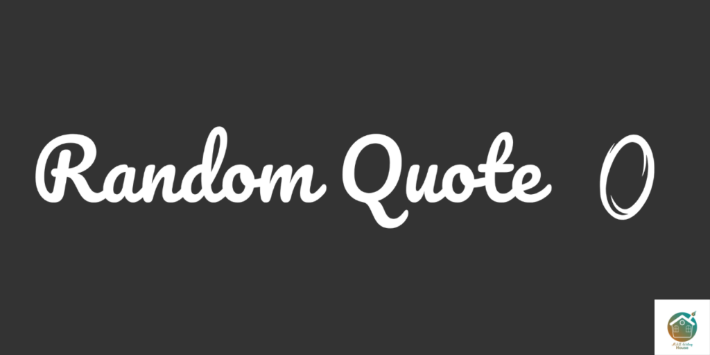 Random Quote || MAK Writing House